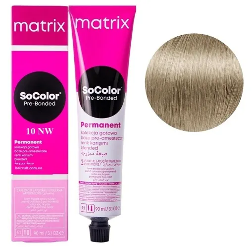 10NW екстрасвітлий блондин натуральний теплий  Крем-фарба для волосся, 90 мл SoColor EXTRA Pre-Bonded  MATRIX (оновлений дизайн)